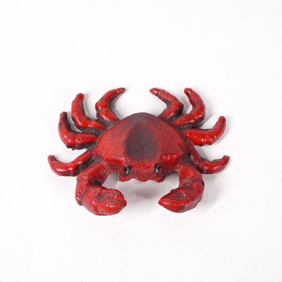 Cast Iron Red Cancer Crab Crustacean 3.5
